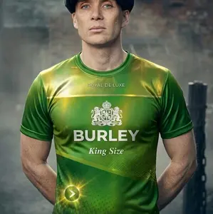 BURLEY HIJAU Kaos Polos Pria Warna Hijau Melon