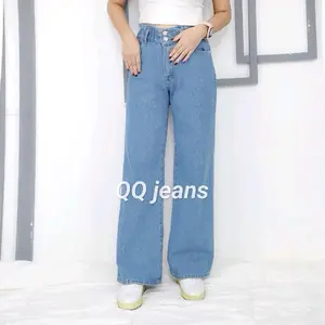 ivon jeans.CELANA KULOT BAN KARET KANCING2 HIGHWaist jeans premium