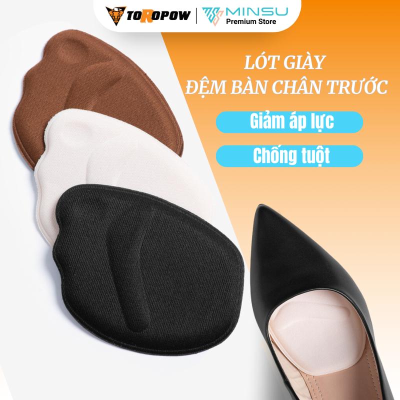 Miếng Lót Mũi Giày 4D MINSU M5507 Đệm êm, thấm hút mồ hôi, chống trượt - đau ngón chân, giảm bị Rộng cho Giày Cao Gót Nữ