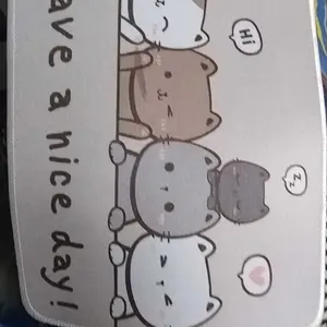 WAND Kucing yang baik Mousepad Gaming slip resistant cartoon design mousepad 21*26 TEBAL 3 MM