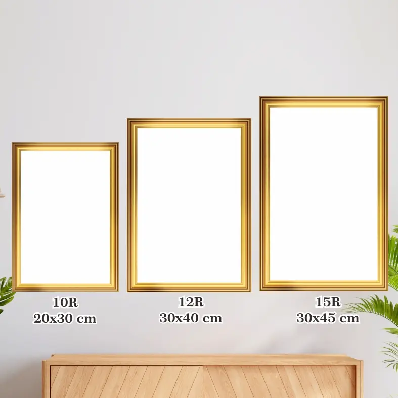 CETAK FOTO POSTER EDUKAS FOTO P DAN W BINGKAI PAPAN MDF 6mm Isi 3 Foto Ukuran 10R, 12R, 15R