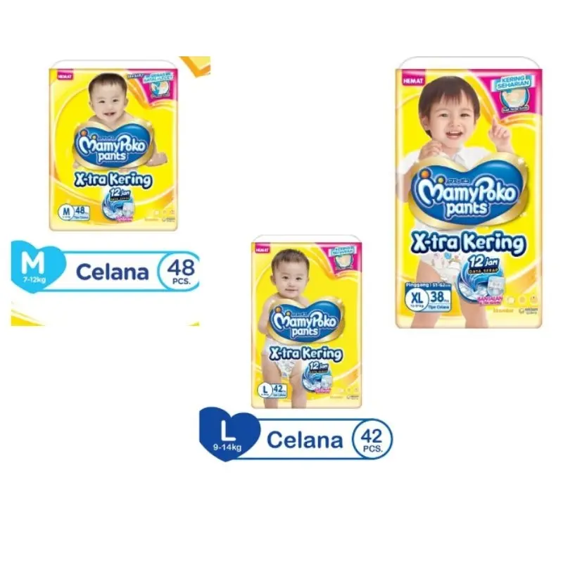 1 BALL MamyPoko Pants Jumbo UK M48 / L42 Popok Bayi Tipe Celana 4