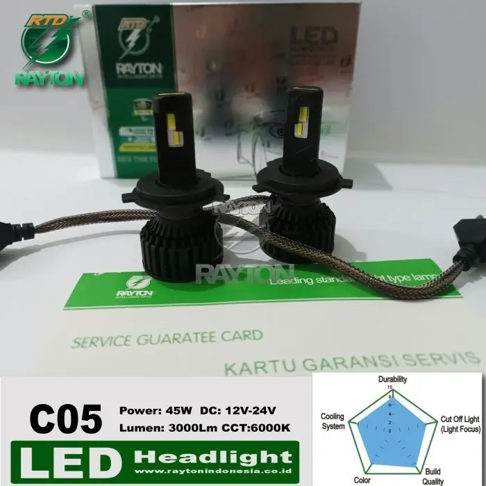 Rayton C05 H11 Lampu LED Otomotif Garansi 1 Tahun - Shop | Tokopedia