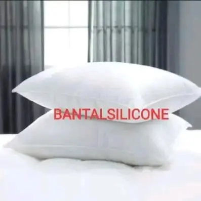 PAKET HEMAT 2 BANTAL HOTEL 100% isi silikon grade A resleting bisa d cuci Bed