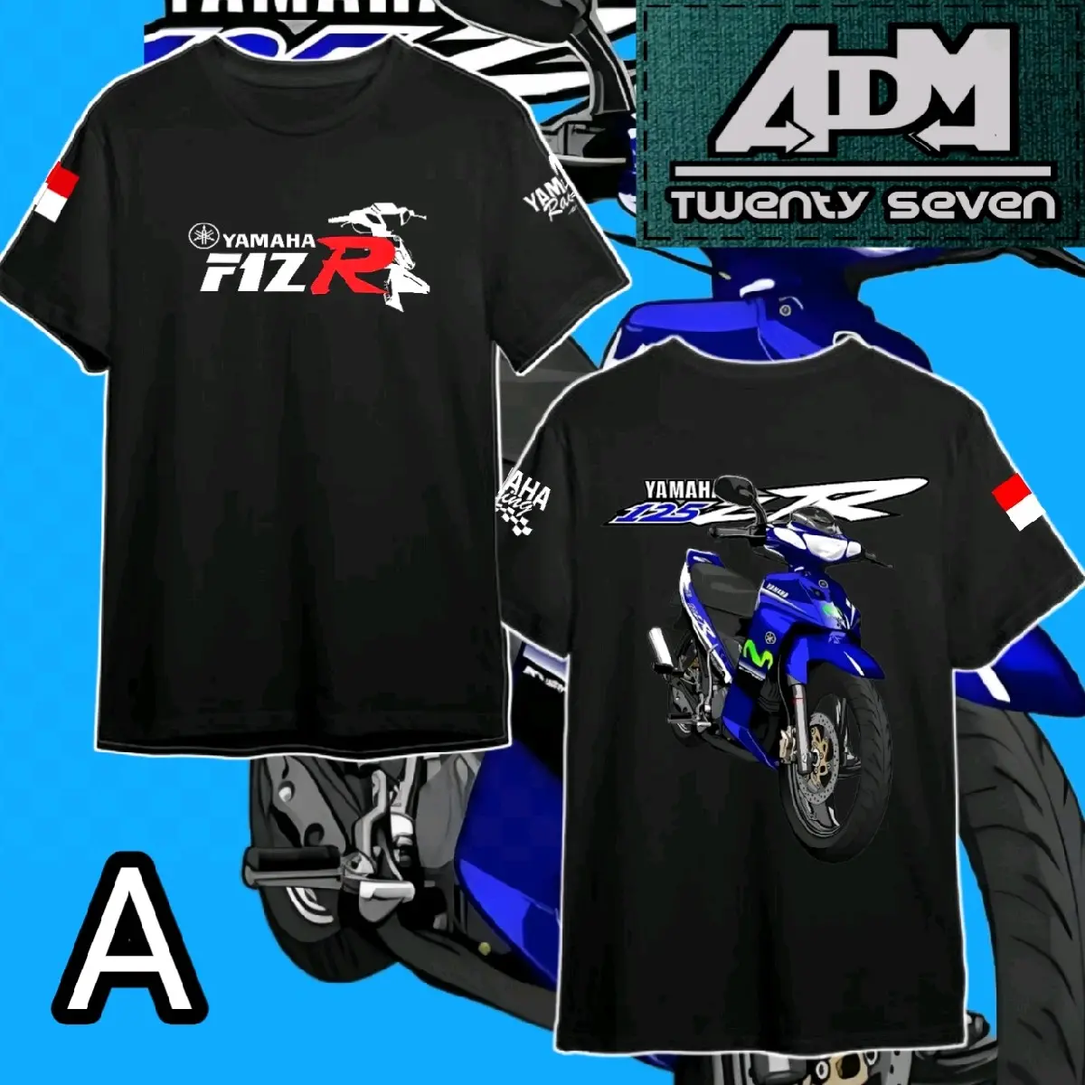 Kaos Yamaha F1zr Kaos Fizr Kaos F1zr Kaos fiz R Yamaha racing tshirt Fizr Combed Distro Motor Keren Sablon
