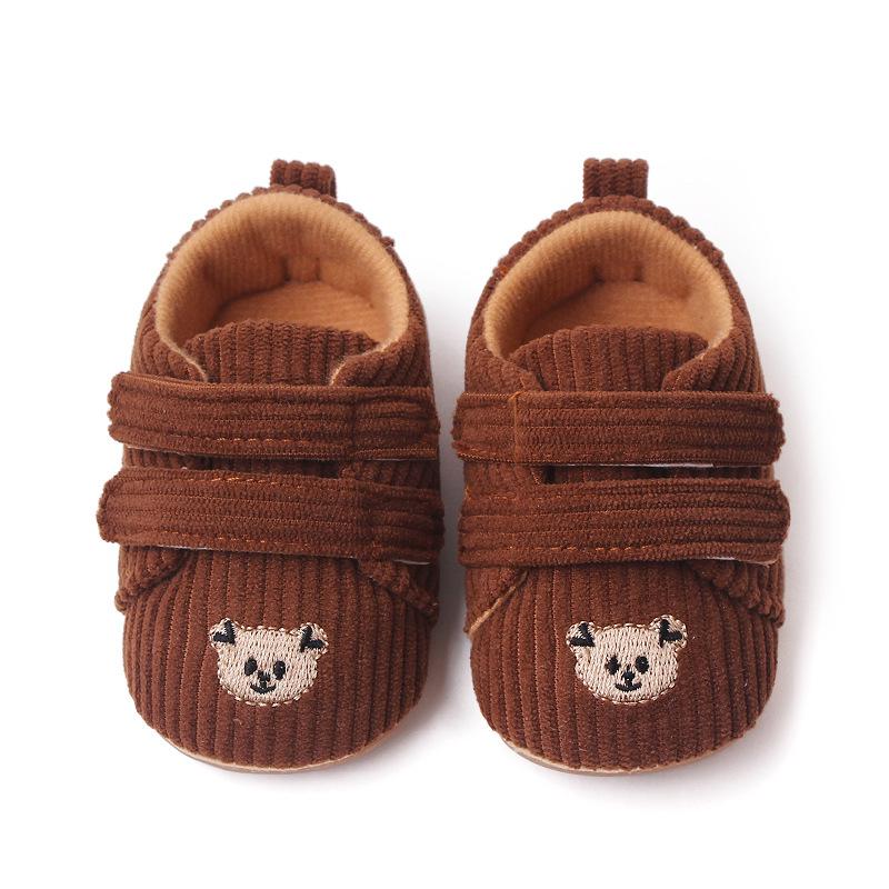 Product Introduction of 2023 Spring Embroidered Baby Bear Shoes with Velcro Stripe Children's Shoes and Walking Shoes 5