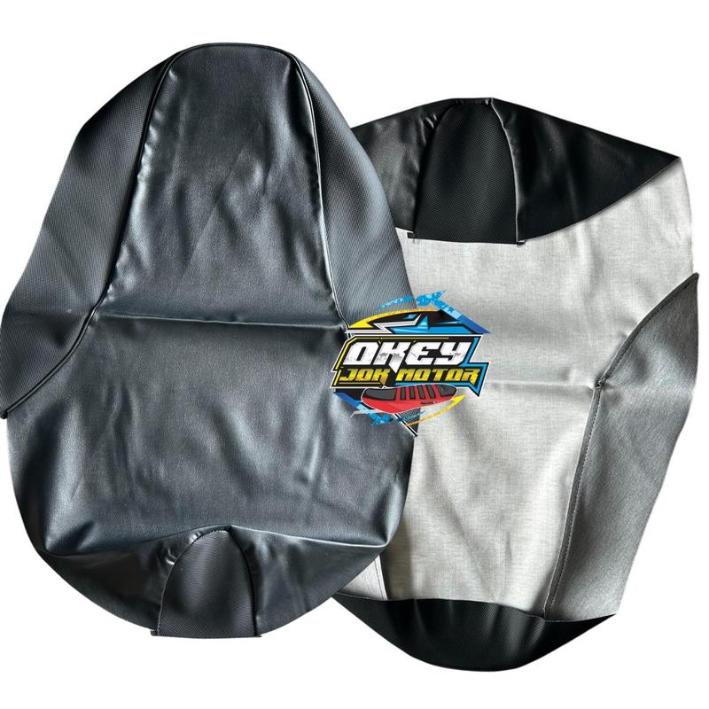 kulit jok motor honda supra x 125 (tersedia 2 jenis varian bahan) 3