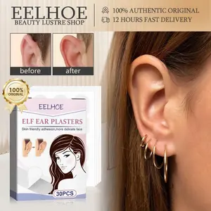 【100% Asli/Grosir】EELHOE Elf Ear Plasters 30pcs Telinga Koreksi Tambalan Tak Terlihat Transparan Viskositas Peri Stiker Telinga Elf Koreksi Telinga Elf Ear Patch Tape Stereotypes Ear Stickers Stiker Perekat Telinga Alat Pembentuk Cuping Telinga Lebar