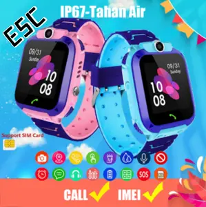 Anti Air Jam tangan anak untuk telepon anak Gps Digital Smartwatch anak Waterproof Kids Smart Watch Layar Monitor