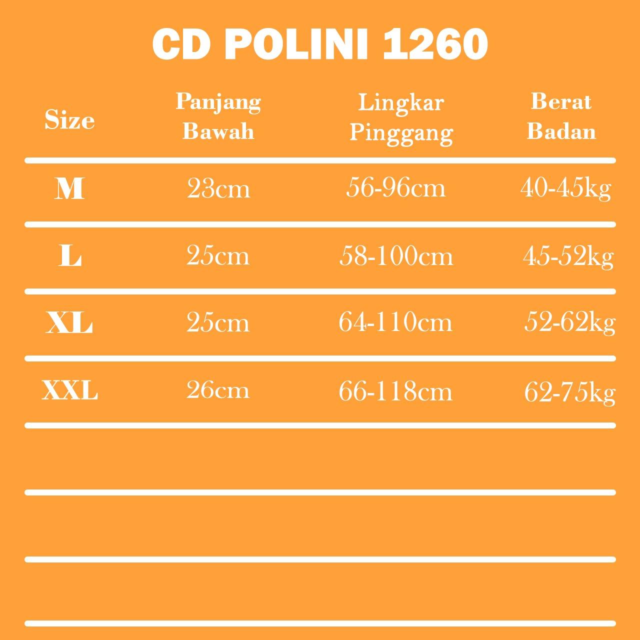 Polini in - Paket HEMAT 3&6Pcs Celana Dalam Pendek Wanita Nyaman Dipakai High Waist SuperSoft 1260
