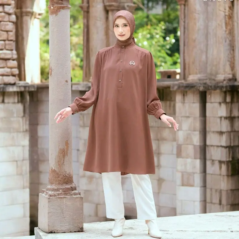 elena basic dress & Tunik by Aden hijab by Anggraeni Muslim 7