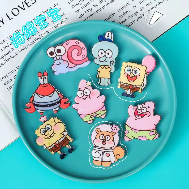 COD Tas Bros Lucu Toy Story Pin Akrilik Lucu Kartun Lencana Karakter Bros Liontin SpongeBob Bros Tas Aksesori Pin Akrilik Dekoratif - COK Clips Resin 0