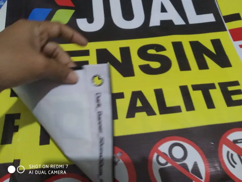 Spanduk JUAL BENSIN PERTALITE PERTAMAX Siap Pakai Tahan Air 50cm x 50cm TIDAK BISA EDIT/CUSTOM 3