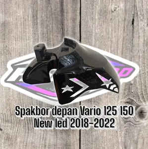 spakbor depan coak custom hitam glossy dan COAK TANPA CAT vario Led new 125 150 GEN 1 GEN 2 2018 2019 2020 2021 2022 2023 Motorcycle