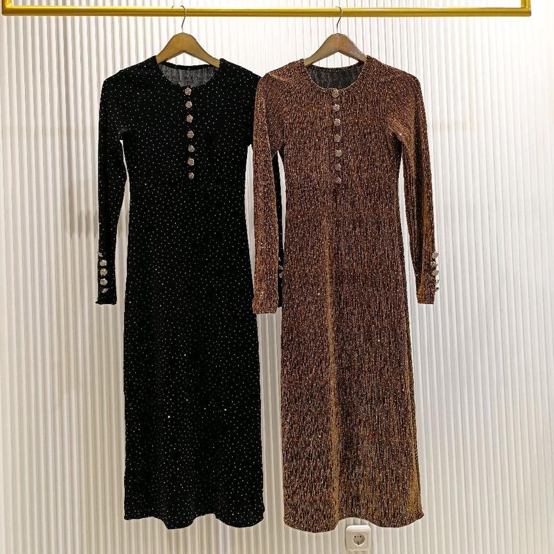 Dress Blink Blink motek Glittery panjang mewah long dress pesta full motek Formal Wanita 7