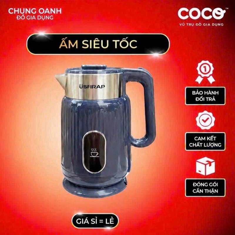 Ấm Đun Nước Siêu Tốc Mẫu Mới SH-86, Dung Tích 2lit, Tự Động Ngắt Khi Sôi, Công Suất Cao, Khoá Nắp An Toàn- Bình Đun Nước,Ấm Siêu Tốc