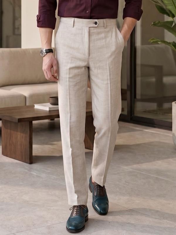 SUKO Quần Âu Nam Daily Trousers Basic Chất Vải Xước Hàn Mát Lạnh Form Ống Đứng…