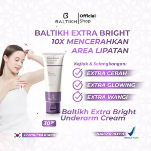 BALTIKH Pemutih Keti. dan Slengki.- Extra Bright Underarm Cream with Bakuchiol Extract + Niacinamide & Collagen Ekstra Cerah dan Wangi Pencerah Ketiak