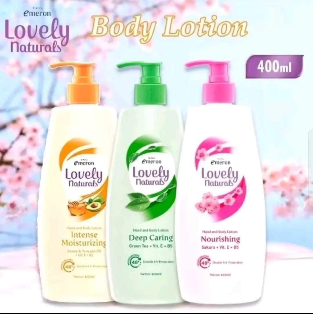 2 Pcs LOVELY Natural Body Lotion 400ml