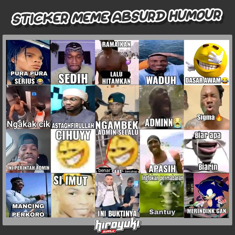 Stiker Jomok Sticker Meme Absurd Sticker Ngawi - Shop | Tokopedia