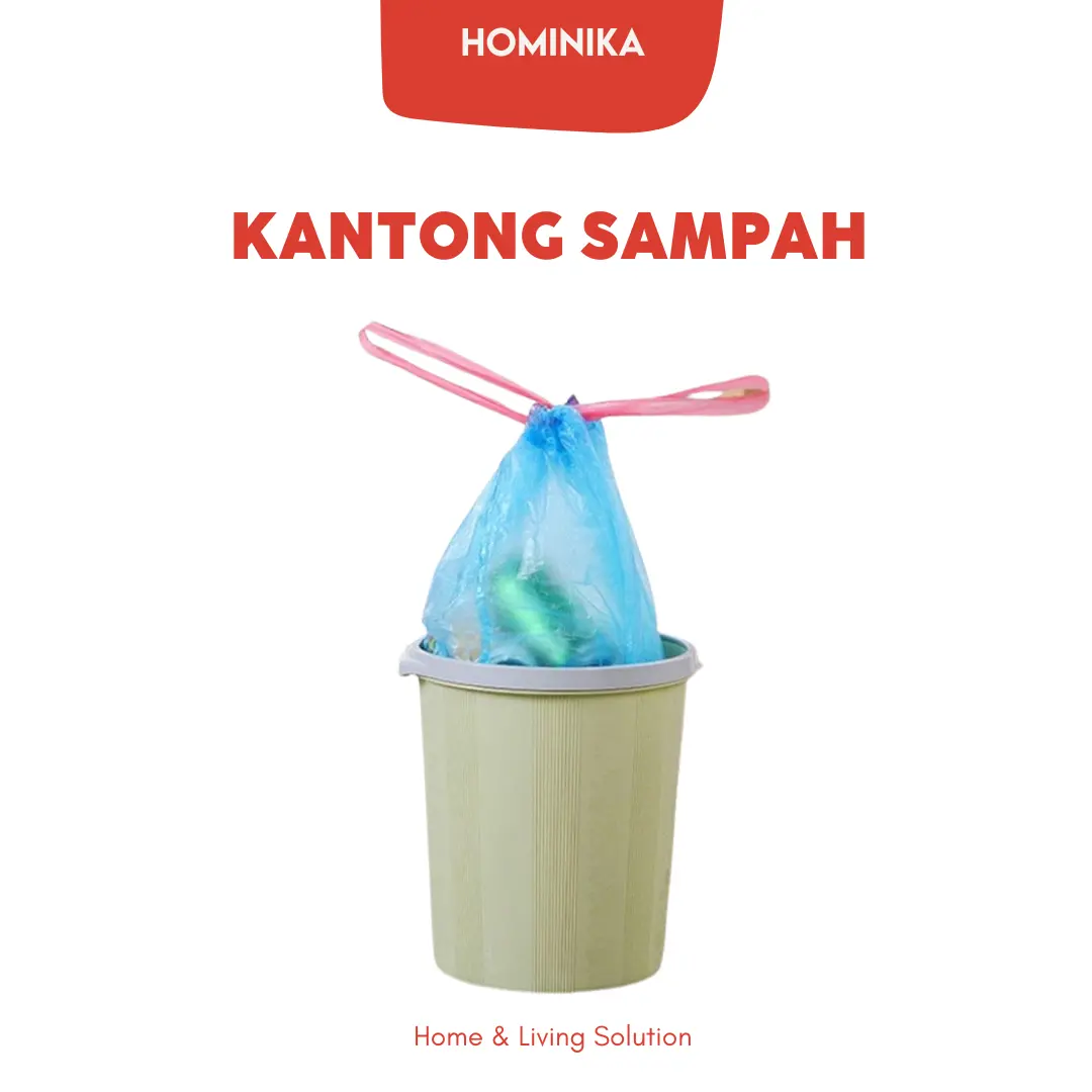 Kantong Plastik Sampah HMN13 Roll 45x50 Besar Isi Murah Tebal Kuat untuk 25pcs