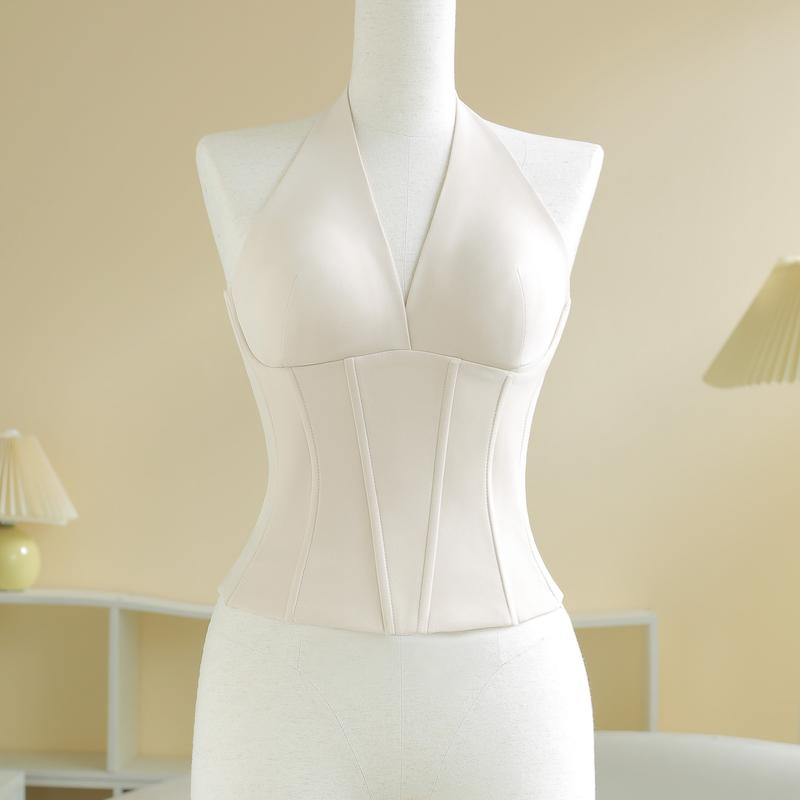 SÒ VINTAGE - ZILA áo corset cổ yếm đan dây