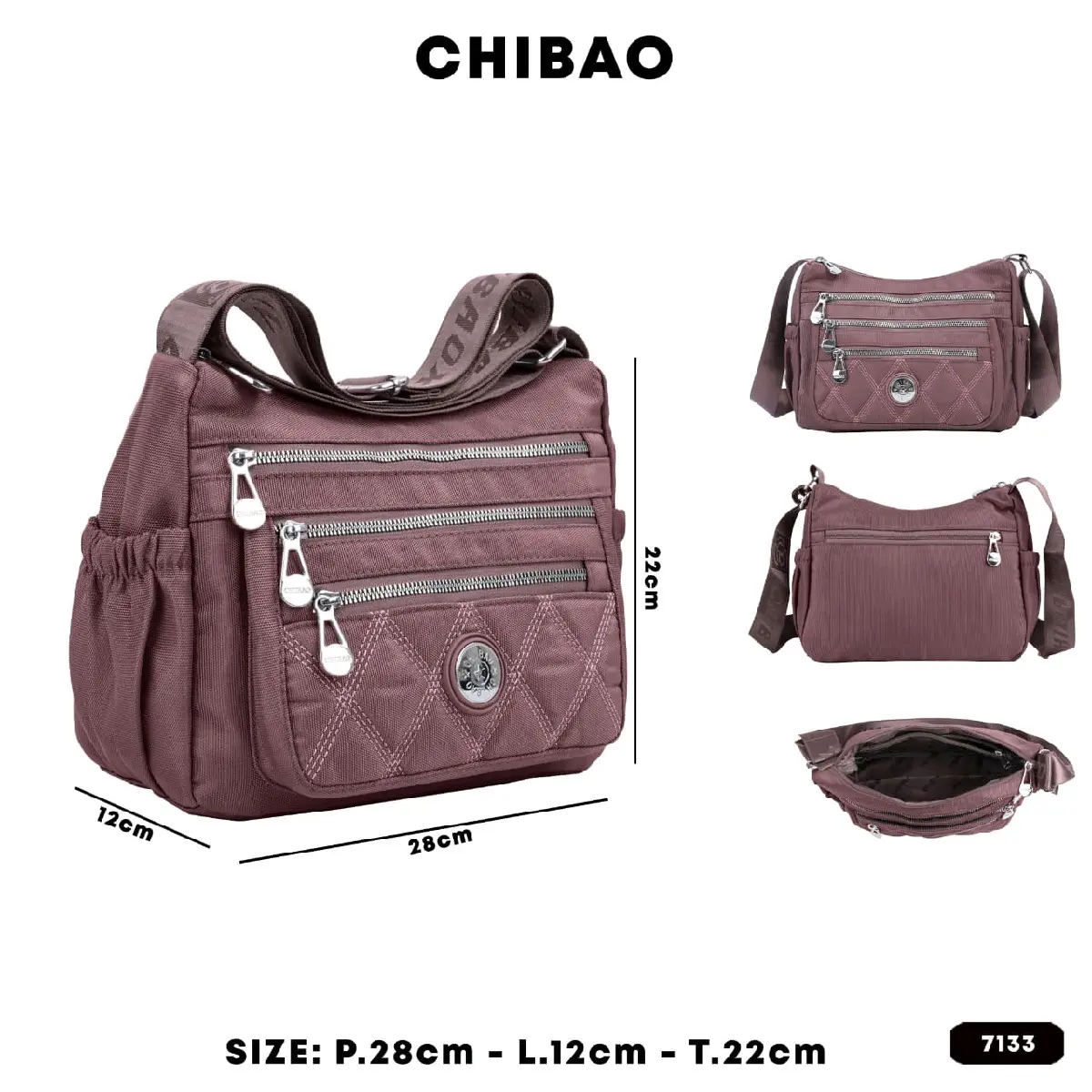 OSELBAG TAS SELEMPANG WANITA CHIBAO 7133 IMPORT.