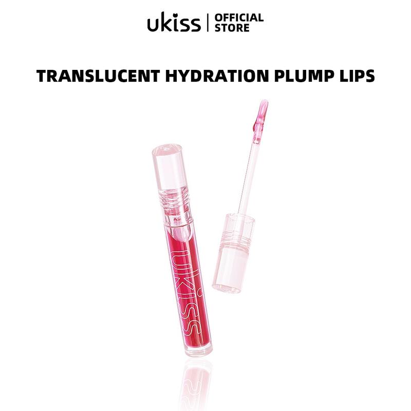 UKISS Dầu môi Son bóng trong suốt như gương nước dưỡng ẩm không làm khô môi (2ML) Son Môi Trang Điểm Mỹ Phẩm Cosmetic Nữ