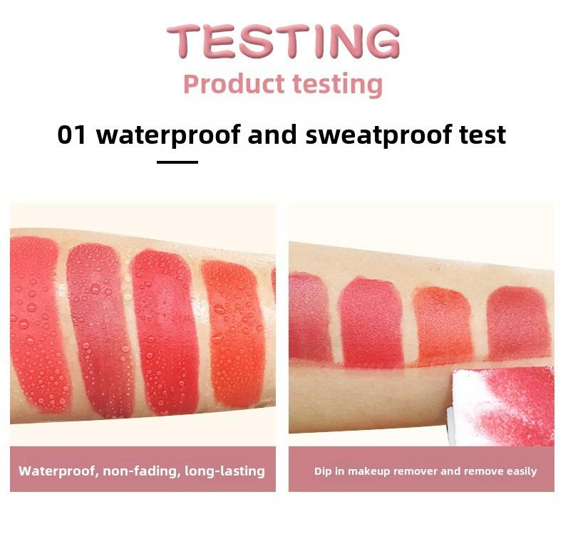 Product Introduction of Round tube lipstick lipstick moisturizing models moisturizing easy to color not easy to fall cosmetics Gloss Lipgloss Makeup Glossy 24