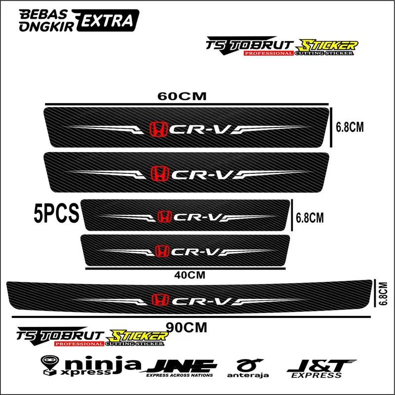 stciker 9pcs carbon 3d mobil honda crv stciker pengaman pintu mobil honda crv bisa cod unevesal semua mobil crv 2