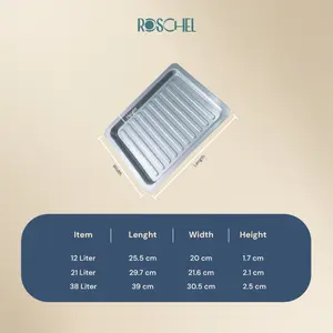 READY STOCK Roschel Loyang Oven 12, 21, 38 Liter Spare Part Oven Electric Tray Oven Aksesoris / Baking Tray Serbaguna Anti Lengket untuk Baking, BBQ, dan Panggang Kue