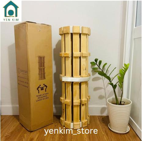 Giường cuộn trải sàn thông minh, gỗ thông Mỹ thơm mùi tự nhiên, an toàn cho sức khỏe - BẢO HÀNH 12 THÁNG 0