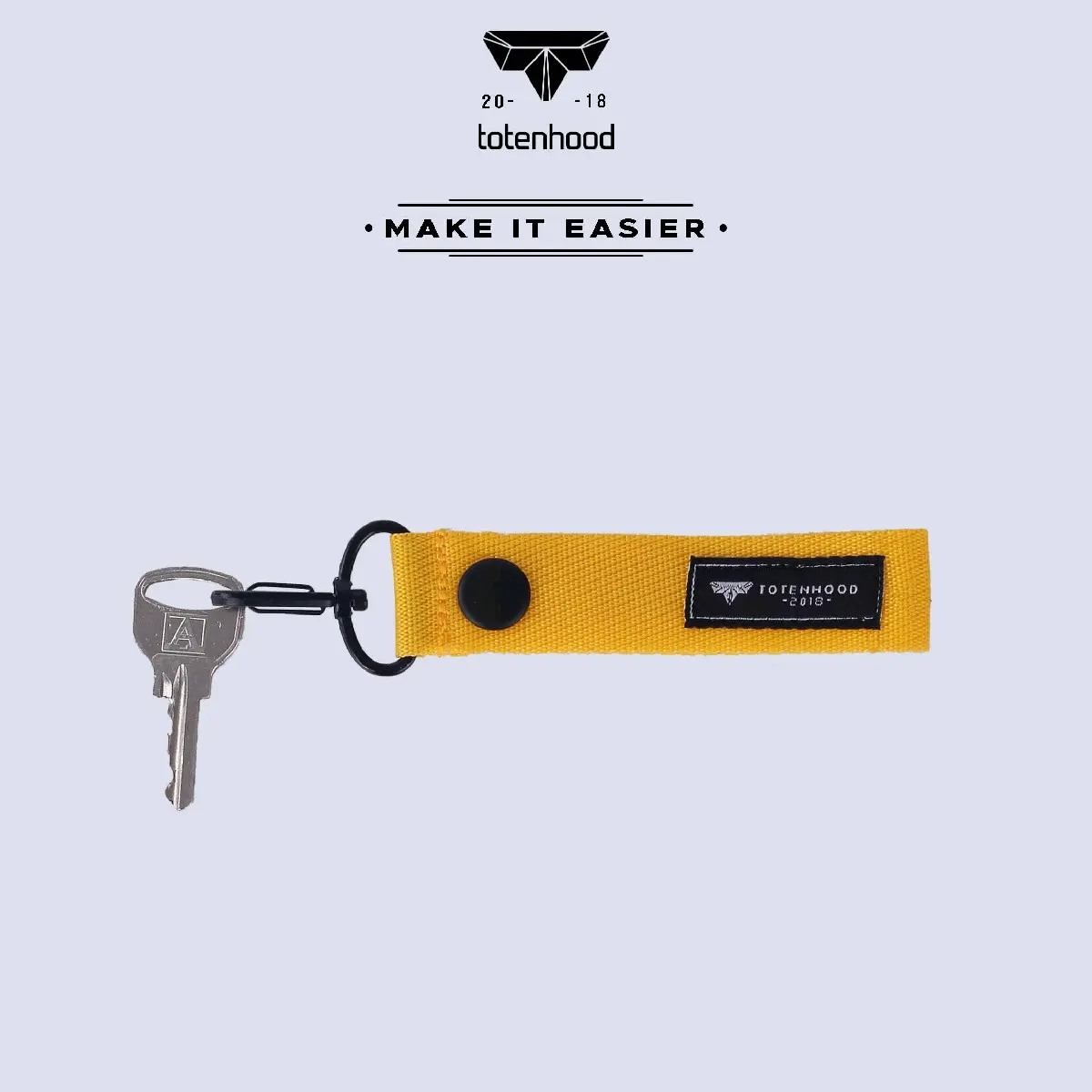 Gantungan Kunci Totenhood KZS 64 TH Keychain Kuning Besi Biru