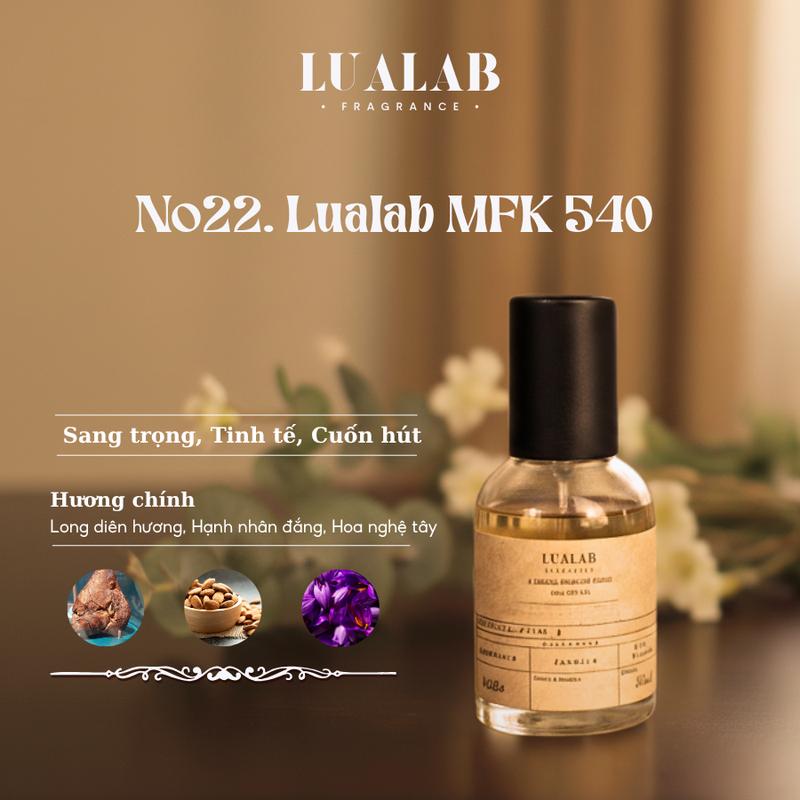 Nước hoa Unisex Lualab MFK 540 30ml phong cách Sang trọng Tinh tế Cuốn hút NO.22