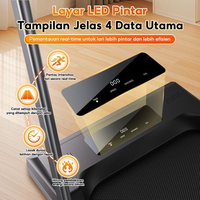 BARU - 【GARANSI SEUMUR】SOARFLY TREADMILL ELEKTRIK MULTIFUNGSI 12 KM/H WALKING & RUNNING PAD PERALATAN OLAHRAGA JALAN JOGGING LARI WALKING PAD BISA DILIPAT PERALATAN KEBUGARAN RUMAH DALAM RUANGAN KOKOH KUATA