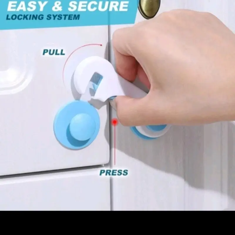 Safety Lock Baby Alat Kunci Pengait Pengaman Pintu Laci Kunci Lemari Kulkas Anak Kecil 1