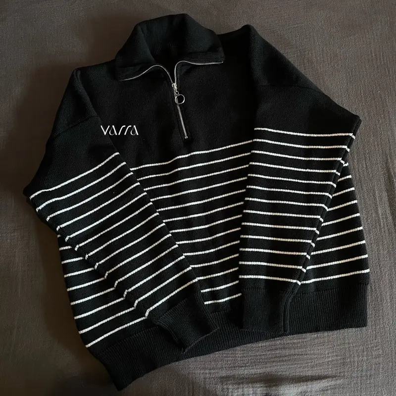 ZOYA KNIT SWEATER ZIPPER OVERSIZE 2