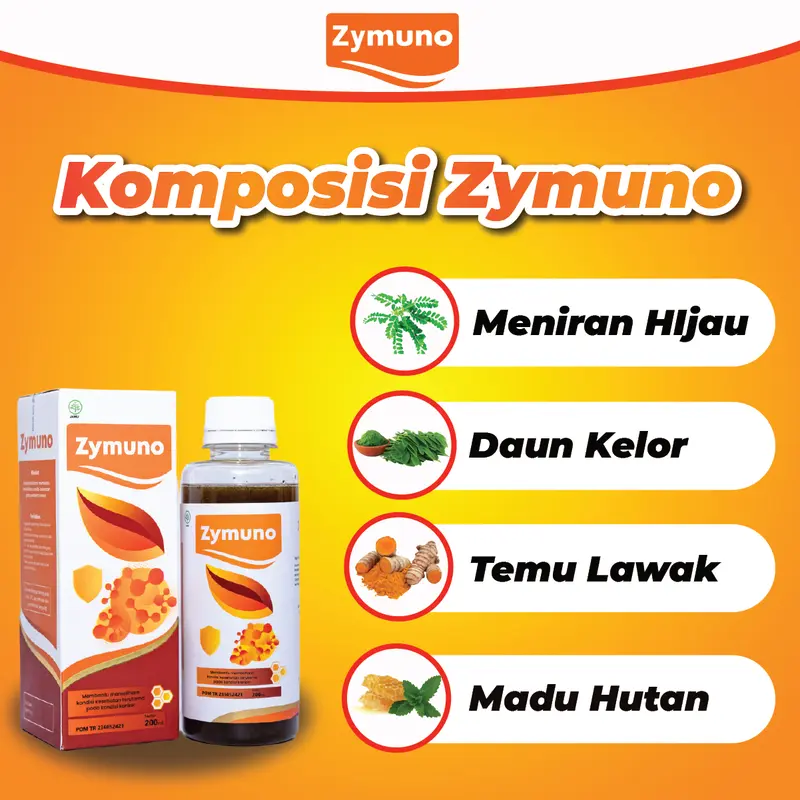 MADU ZYMUNO 100% ORIGINAL - PROMO 2 BOTOL LEBIH MURAH!! , HALAL, BPOM, GARANSI UANG KEMBALI - Honey Syrup 3