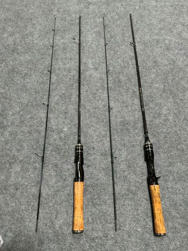 SALE [ MỞ BÁN ] Cần câu lure UL Cán bần ( xốp phủ Gỗ cao cấp ) ngọn đặc - Cần Câu Lure 2 Khúc Ngọn đặc dẻo Đủ size 1M68 - 1m8 -1m98 Chuyên Lure Suối, Lure Mương, cháp câulure