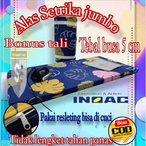 ALAS SETRIKA BUSA INOAC.JUMBO TEBAL 5 CM.(BONUS TALI PENGIKAT)