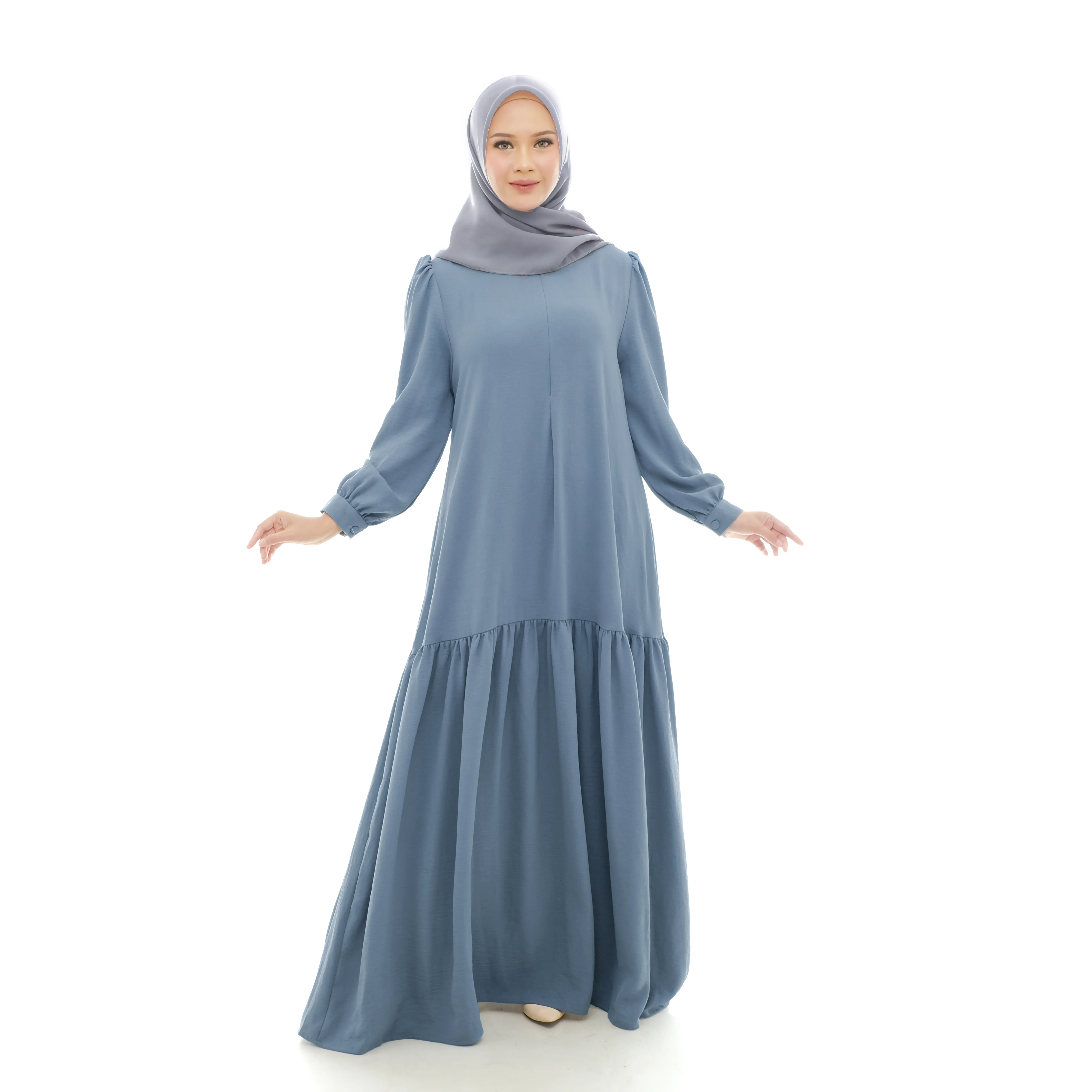 Dress simple Daily Dress Bahan Crinkle Airflow Premium Mahaira Gamis Wanita Kondangan Muslim Dewasa dan Remaja Lebaran Mewah Pesta Maxi Hitam Syari Panjang Gaun baju gamis buat lebaran 2025