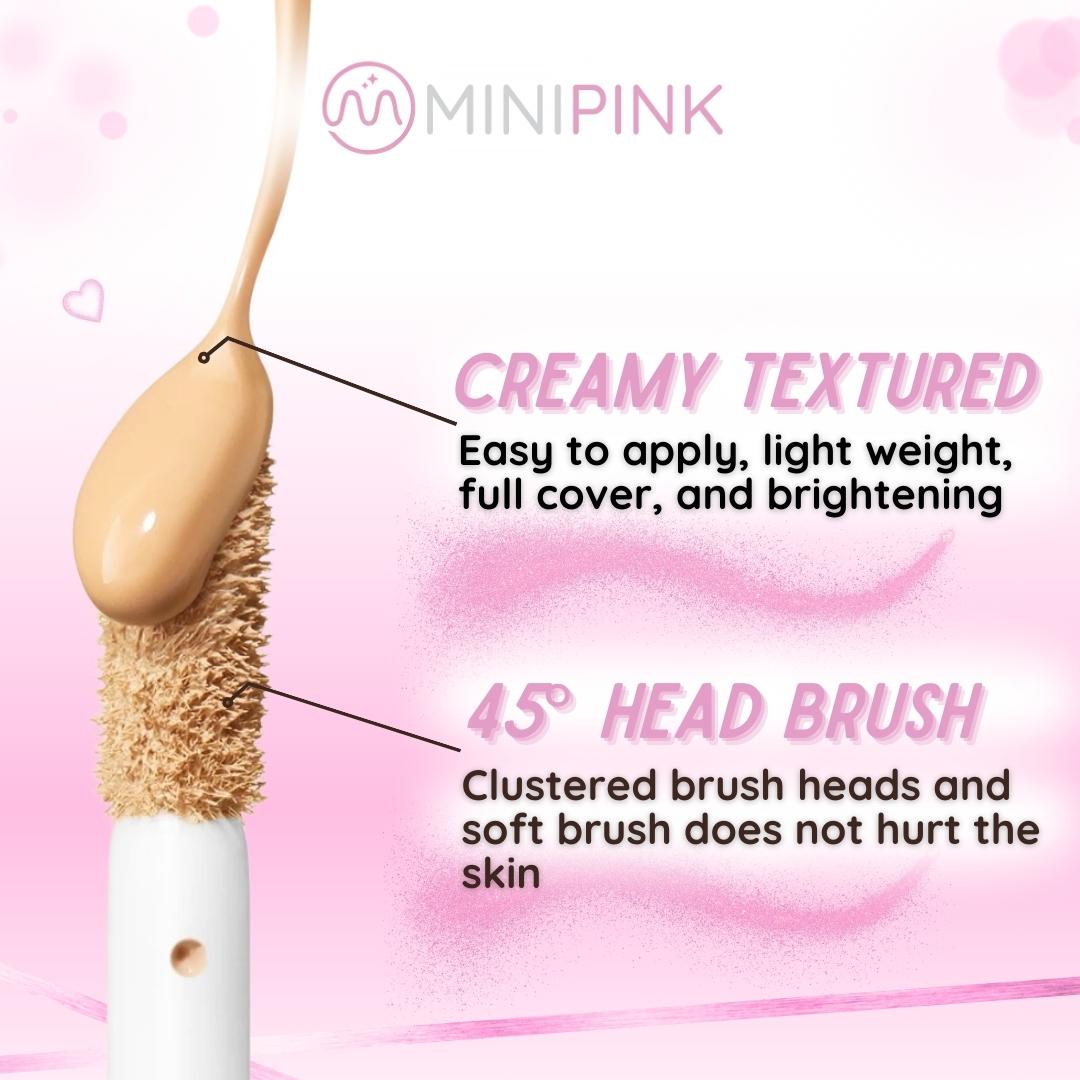 BPOM MINIPINK Cover Up Concealer | Longwear Lightweight Formula Natural Flawless Skin Dark Spot Cover MP039
