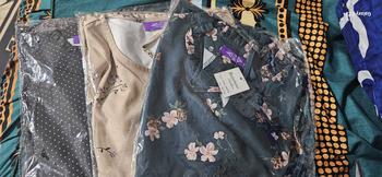 Product Review of 36911-  Muslim fashion blouse Size 36,38,40,42,44,46,48,50 Polka Dot Cotton from A**a @**r 0