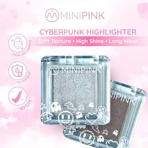 MINIPINK Cyber Highlighter Dazzling Glitter Eyeshadow Cair 4 Warna Long Lasting Shimmer MP022