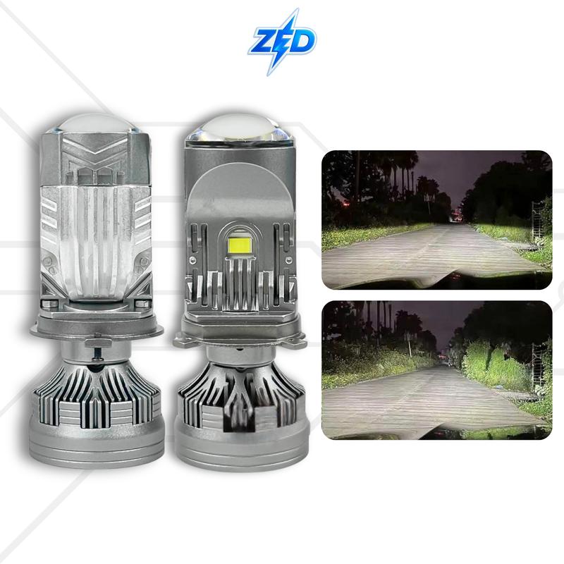  Đèn Pha LED Bi Cầu F55 ZEDLIGHT - 120W Bản Cao Cấp Dải Sáng Rộng Pha Chiếu Xa Trên 200m Chống Chói - Bảo Hành 24 Tháng - Chuyên Lắp Oto Xe Máy 