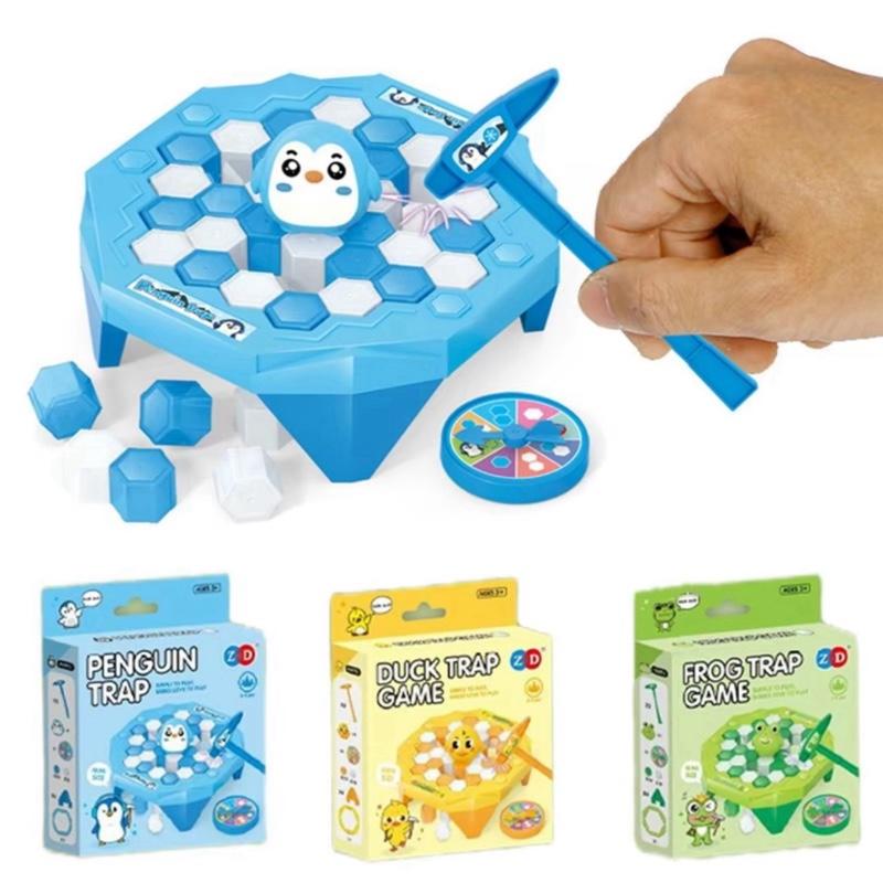 Đồ chơi phá ô băng phiên bản Mini, giải cứu chim cánh cụt, trò chơi nhóm vui…