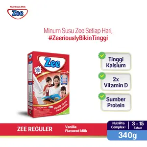 Zee Reguler Vanilla Twist Milk 340gr  - Susu Tumbuh Tinggi Lebih Cepat