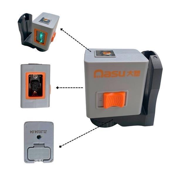  Máy laze 2 tia xanh mini cao cấp nasu staka tiện lợi - tặng kèm đế máy và pin đi kèm - CTKM: Mua máy tặng dao rọc giấy 