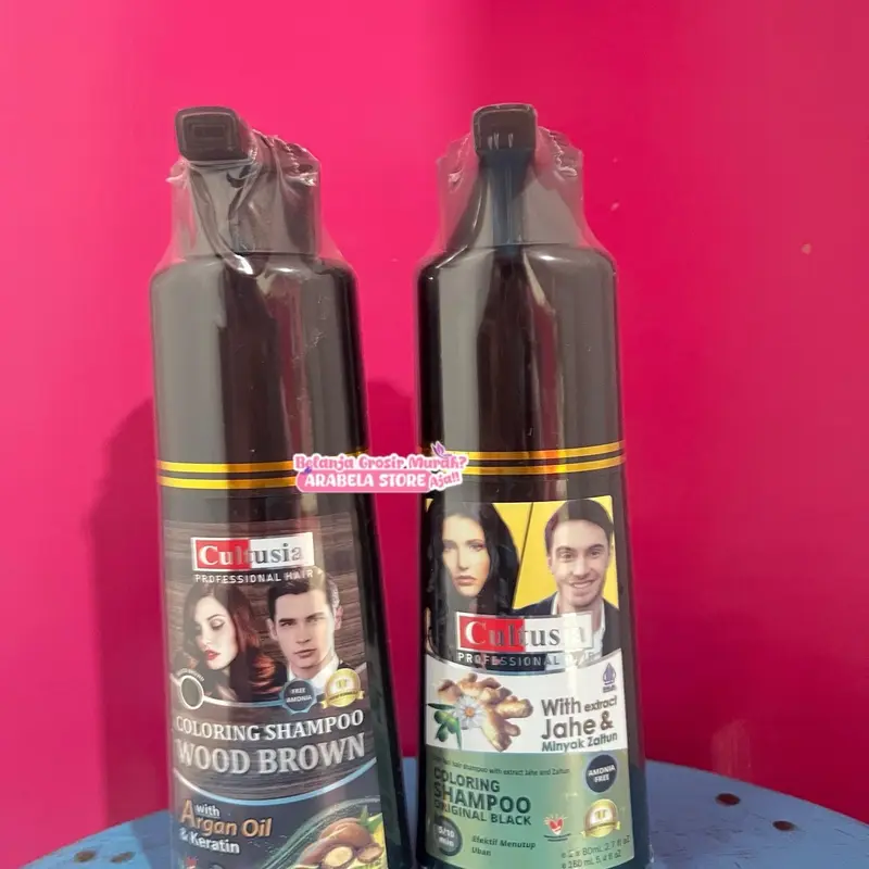 [PROMO] READY STOCK CULTUSIA SHAMPO BLACK & BROWN DENGAN ZAITUN DAN EKSTRAK JAHE 160 ML ORIGINAL BPOM 2