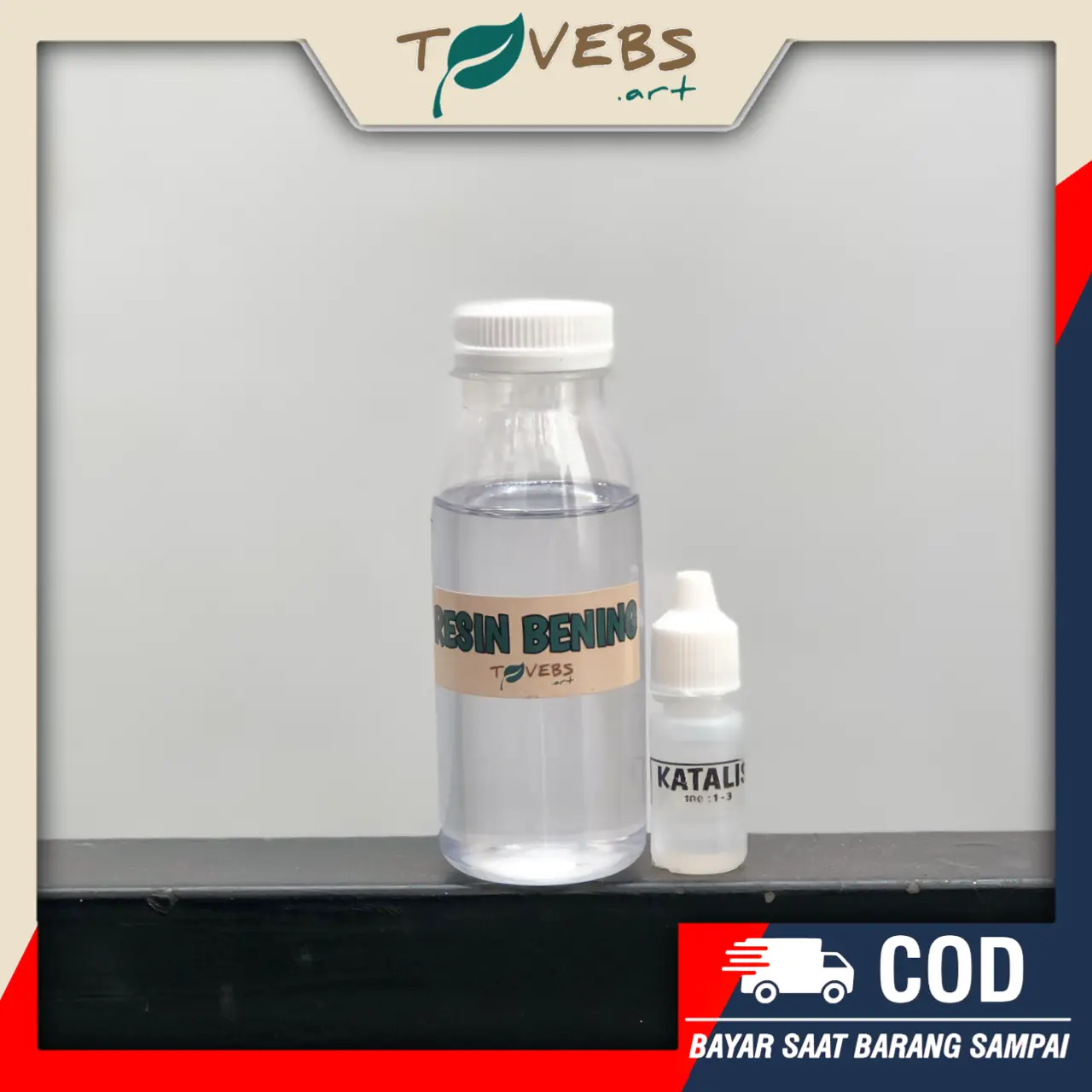 Resin Bening Polyester dengan Katalis - Produk Kerajinan Tangan - 100 gr